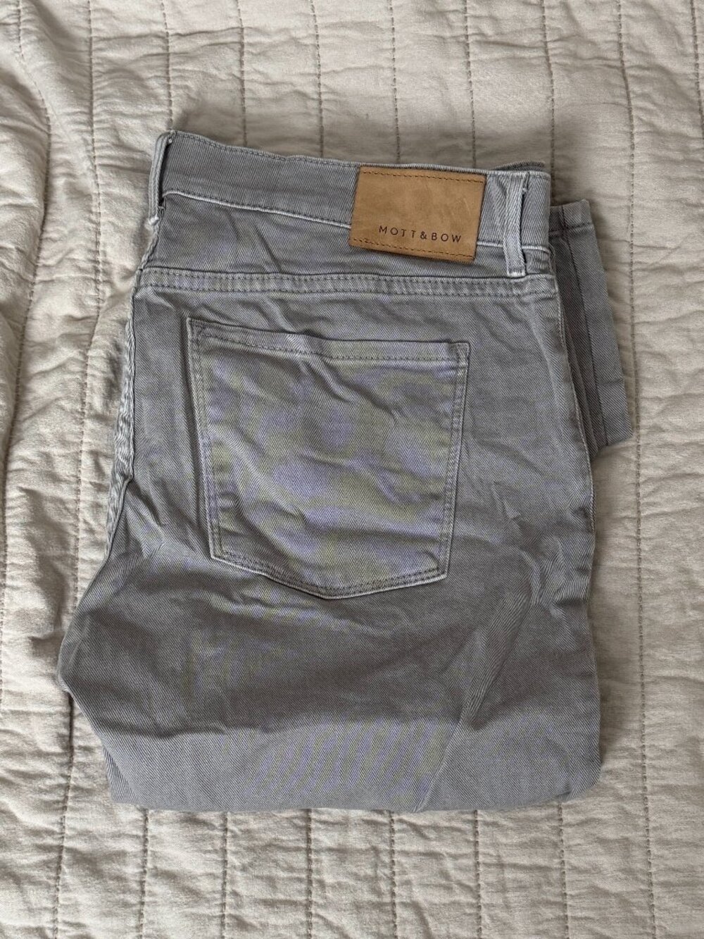 Mott & Bow Gray Chino